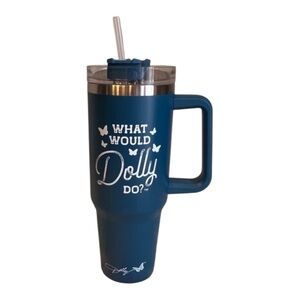 Dolly Parton Dark Blue ‘What Would Dolly Do’40oz Tumbler
